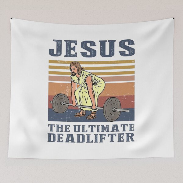 Item preview, Jesus The Ultimate Deadlifter Funny designed and sold by kharinaceles.