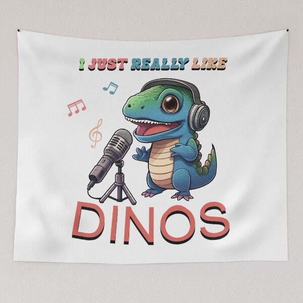 Item preview, I just really like dinos ok | cute anime style designed and sold by mtperspective.