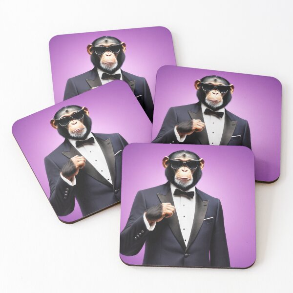 Item preview, Professional monkeys, chimps and primates in suits or clothes 3 designed and sold by hendrikspix.