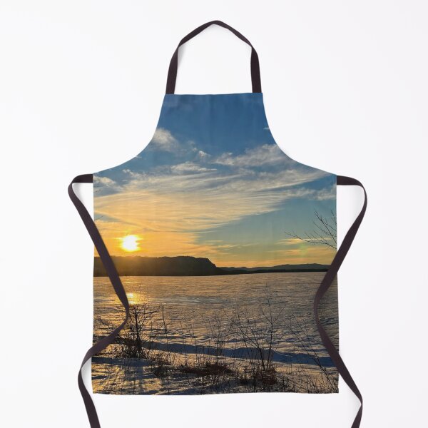 Item preview, Frozen River Sunset designed and sold by emikat-art.