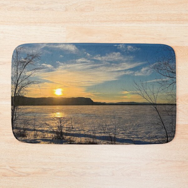 Item preview, Frozen River Sunset designed and sold by emikat-art.