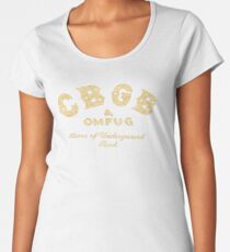 BEST SELLERS KT853 Cbgb & Omfug Home Of Underground Rock Punk Trending Women's Premium T-Shirt
