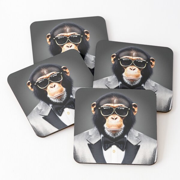 Item preview, Professional monkeys, chimps and primates in suits or clothes 4 designed and sold by hendrikspix.