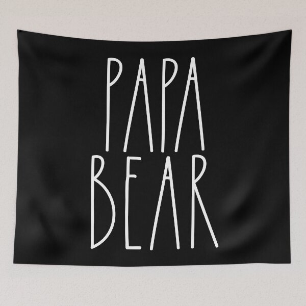 Item preview, Papa Bear White Rae Dunn Inspired Farmhouse designed and sold by FineElephant.