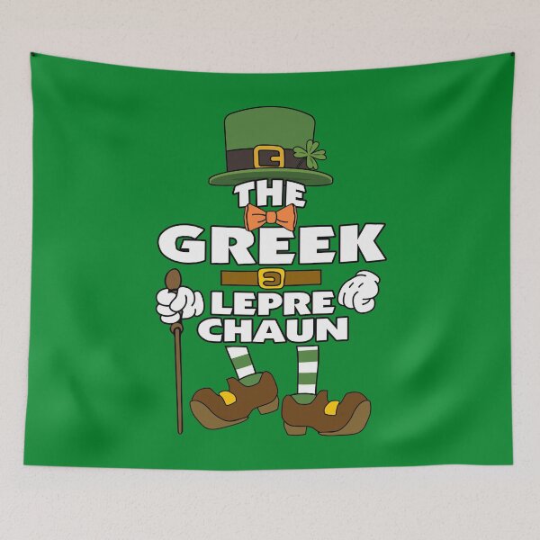Artikelvorschau, The Greek Leprechaun St Patrick's Day Celebration Matching Outfits Group Attire entworfen und verkauft von onicon.