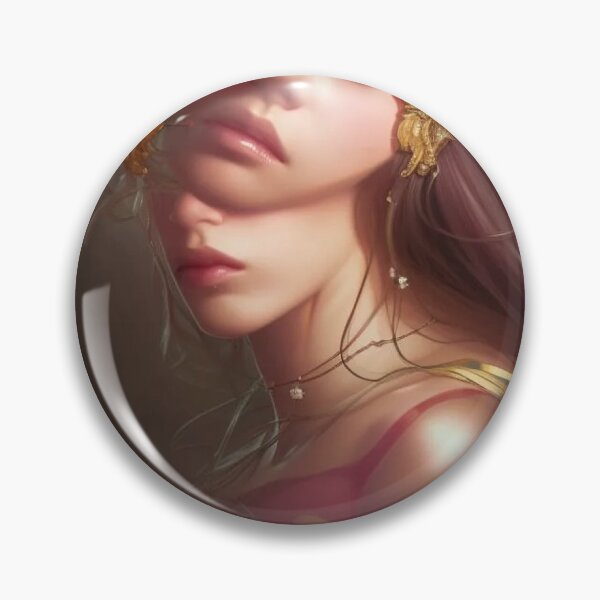 Item preview, Two-faced princess with gold jewels designed and sold by UglyAIArtwork.