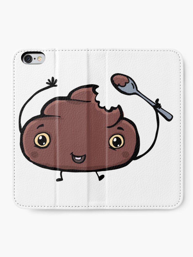 Alternate view of little poop iPhone Wallet