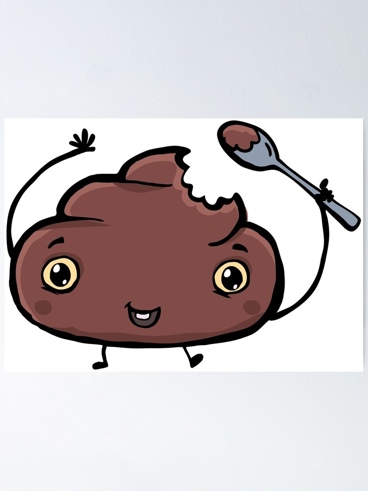 Alternate view of little poop Poster