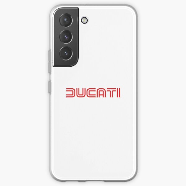 texte ducati rouge Coque souple Samsung Galaxy