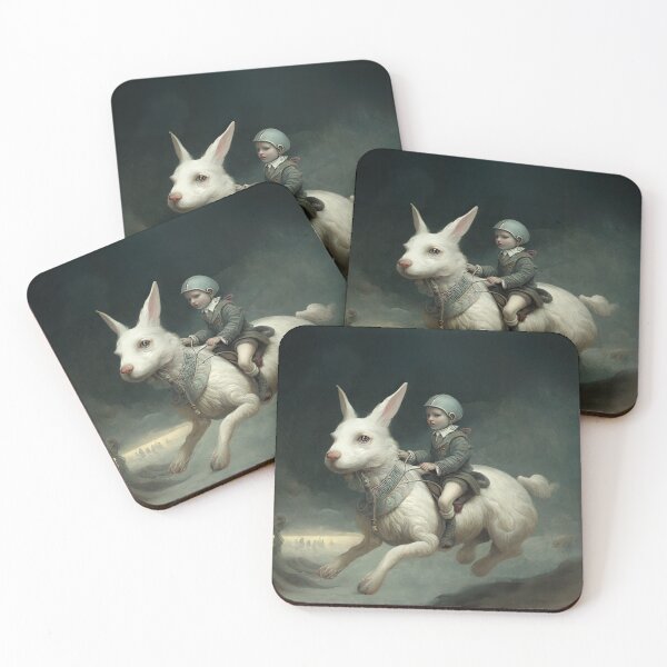 Item preview, Boy riding a Bunny designed and sold by ebrawne.