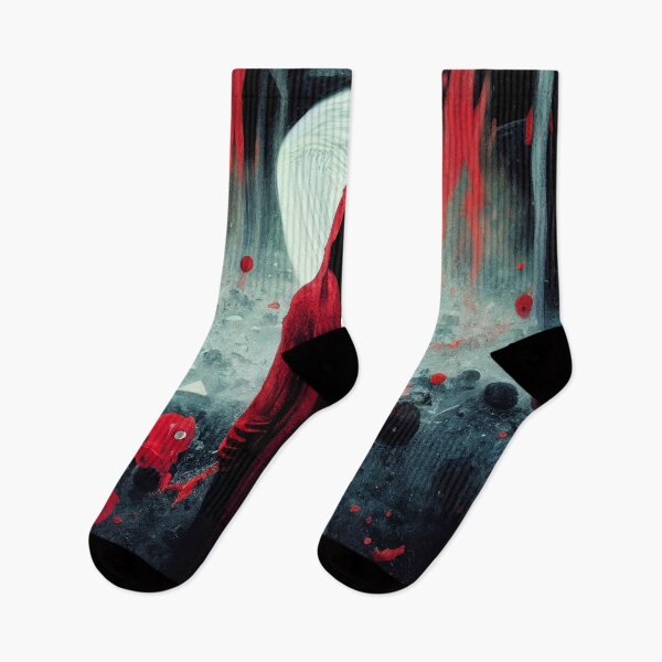 Item preview, gothic red white and black dance of death designed and sold by artfullyprompt.