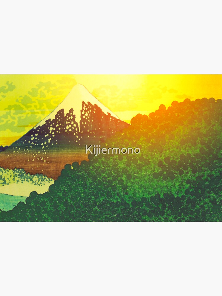 Green mountains and hills nature stickers