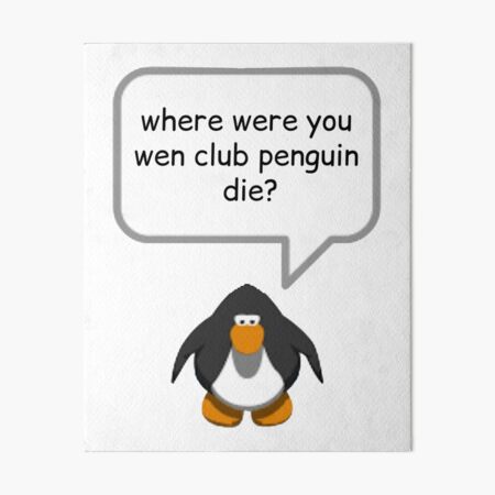 Club Penguin Sticker Poster By Cel-and-Gabs