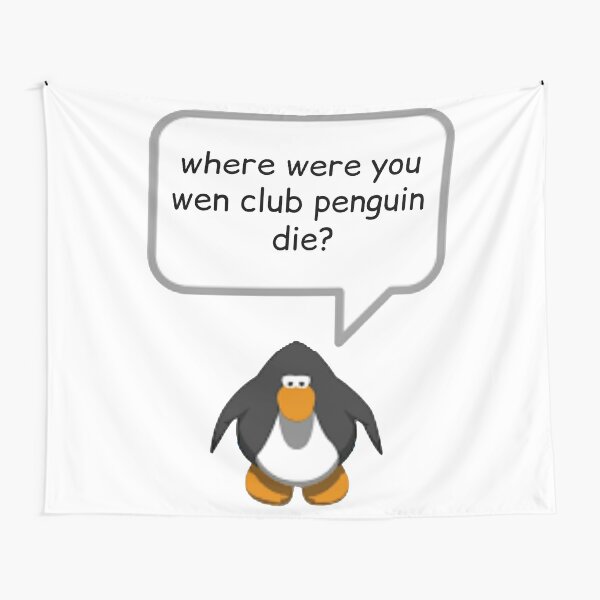 Club Penguin Memes Wall Tapestry Club Penguin Meme College -  Sweden