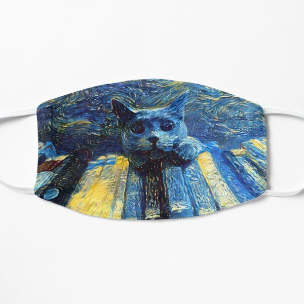 Peek A Boo Cat Flat Mask