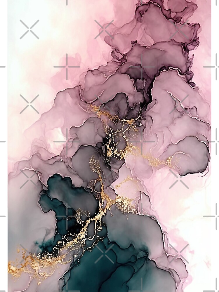 Stormy Wine Hues - Abstract Alcohol Ink Art Poster for Sale by inkvestor