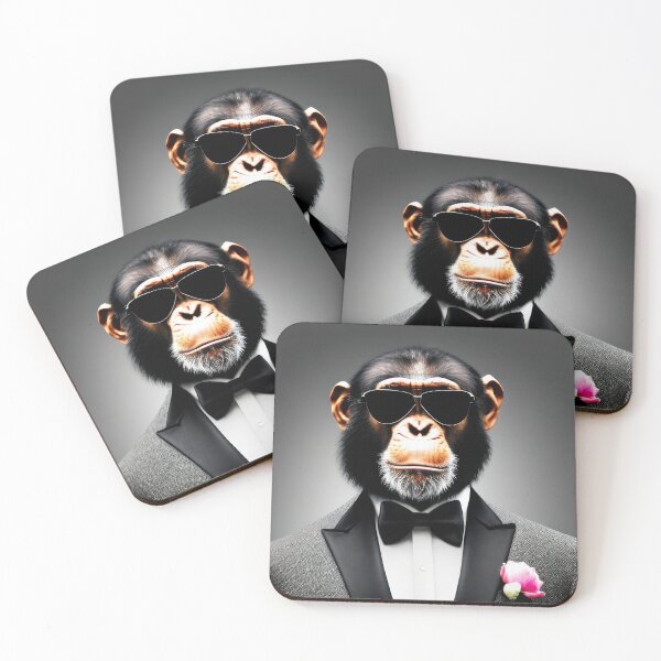 Item preview, Professional monkeys, chimps and primates in suits or clothes 5 designed and sold by hendrikspix.