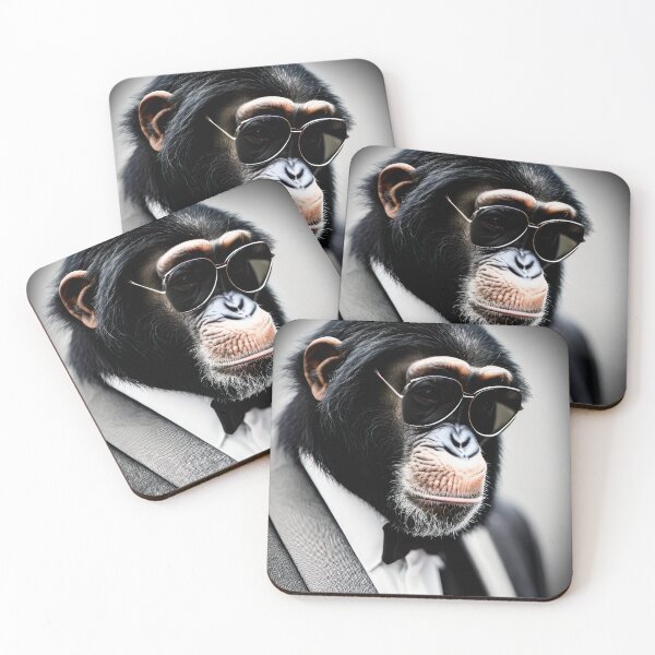 Item preview, Professional monkeys, chimps and primates in suits or clothes 6 designed and sold by hendrikspix.