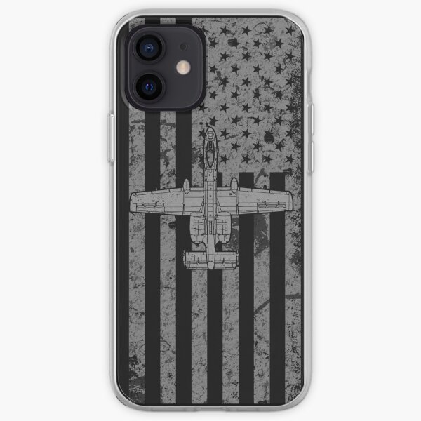Cas de téléphone de drapeau de Warthog A-10, affligé Coque souple iPhone