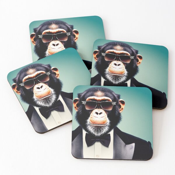 Item preview, Professional monkeys, chimps and primates in suits or clothes 8 designed and sold by hendrikspix.