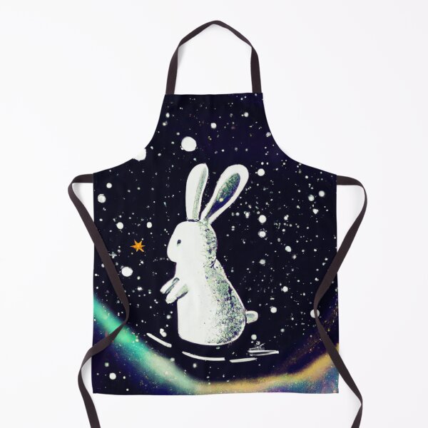 Item preview, Cute rabbit wandering around in space-Edited AI generated art designed and sold by Frostp.