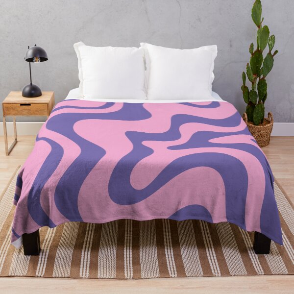 Item preview, Retro Liquid Swirl Abstract Pattern Purple and Pink designed and sold by kierkegaard.
