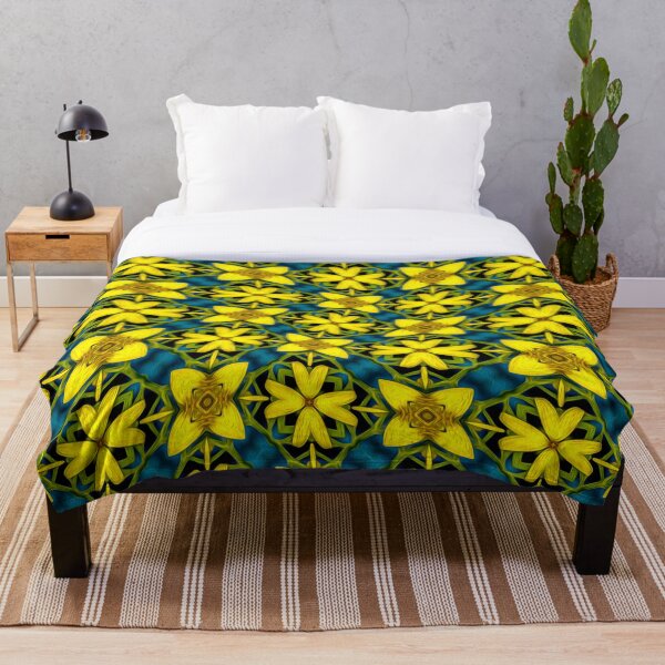 Aperçu de l'œuvre Beau motif de fleurs dorées créée et vendue par Patternflower.