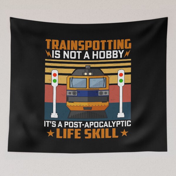 Item preview, Trainspotting Is Not a Hobby Retro Train Lover Trainspotter designed and sold by CreativeVez.