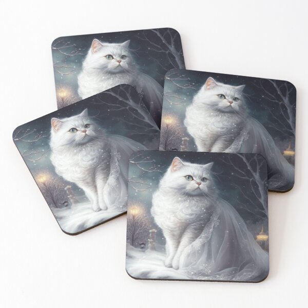 Item preview, White British Shorthair Cat Divine designed and sold by Nocturne  Paws.