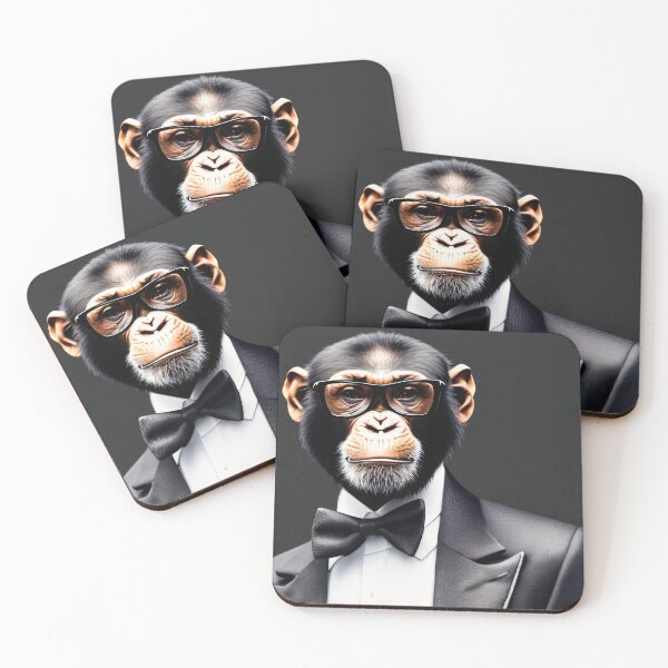 Item preview, Professional monkeys, chimps and primates in suits or clothes 10 designed and sold by hendrikspix.