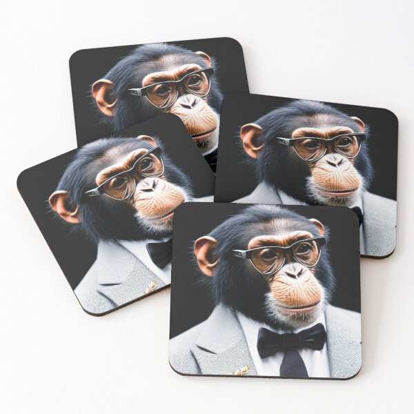 Item preview, Professional monkeys, chimps and primates in suits or clothes 9 designed and sold by hendrikspix.