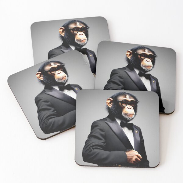 Item preview, Professional monkeys, chimps and primates in suits or clothes 12 designed and sold by hendrikspix.