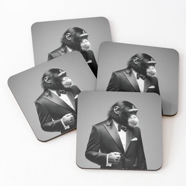 Item preview, Professional monkeys, chimps and primates in suits or clothes 13 designed and sold by hendrikspix.