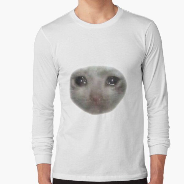 crying teary eyed sad cat meme