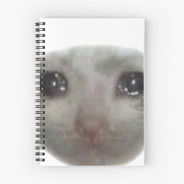 Item preview, crying teary eyed sad cat meme designed and sold by CleverJane.