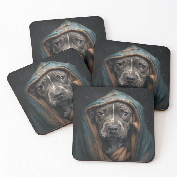 Item preview, Very Sad Pit Bull designed and sold by Nocturne  Paws.