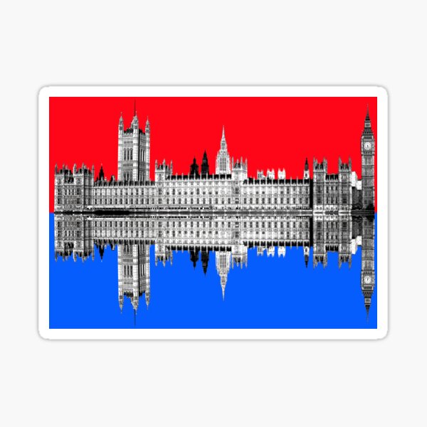 Palace Of Westminster - Red Sticker