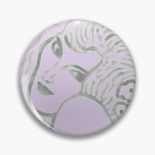 Item preview, Abstract Lavender Pink Gustav Klimt Woman with Flowers in Her Long Hair Beethoven Friese Painting Monochromatic Halftone designed and sold by kattakitty.