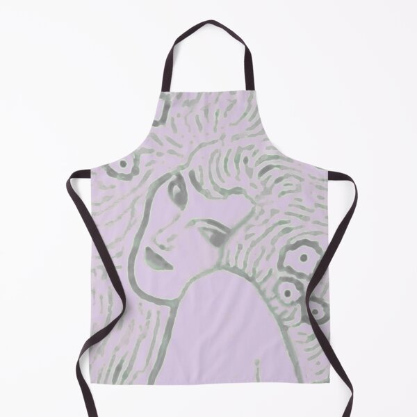 Item preview, Abstract Lavender Pink Gustav Klimt Woman with Flowers in Her Long Hair Beethoven Friese Painting Monochromatic Halftone designed and sold by kattakitty.