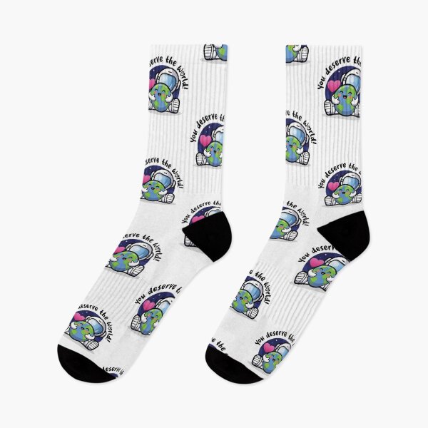Item preview, You deserve the world! (on light colors) designed and sold by messy-nessie.