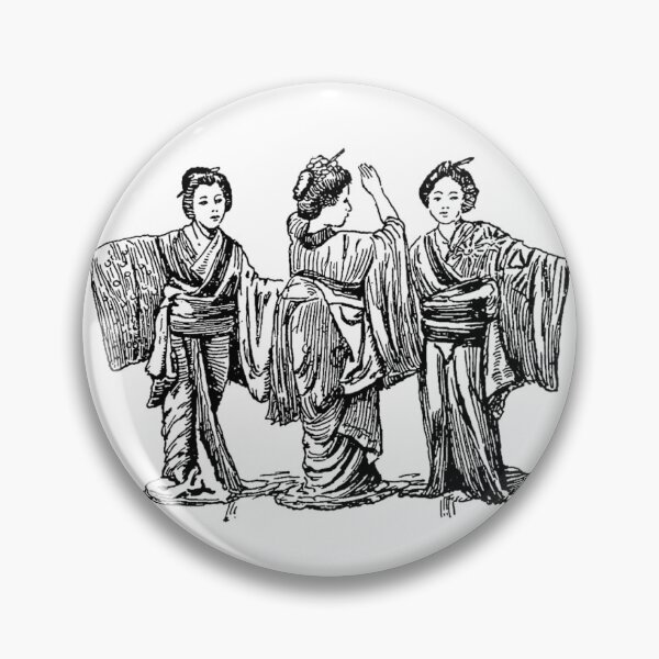 Item preview, Drawing of dancing geishas designed and sold by NickLivin.