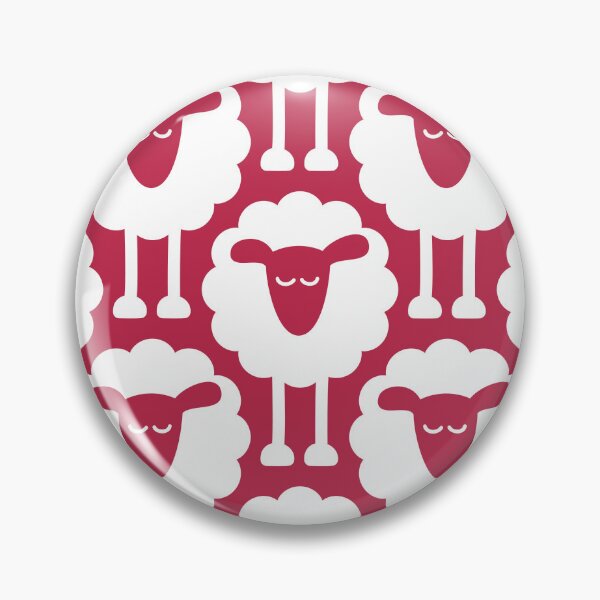 Item preview, 2693 C - funny sheep pattern, viva magenta designed and sold by RouCouCou.