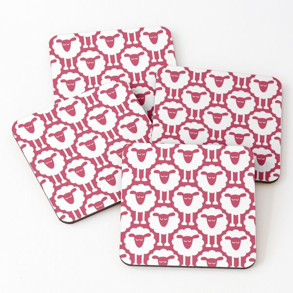 Item preview, 2693 C - funny sheep pattern, viva magenta designed and sold by RouCouCou.
