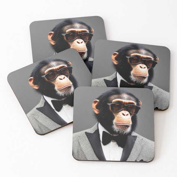 Item preview, Professional monkeys, chimps and primates in suits or clothes 15 designed and sold by hendrikspix.
