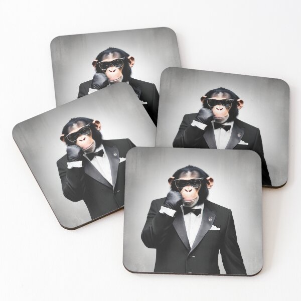 Item preview, Professional monkeys, chimps and primates in suits or clothes 17 designed and sold by hendrikspix.