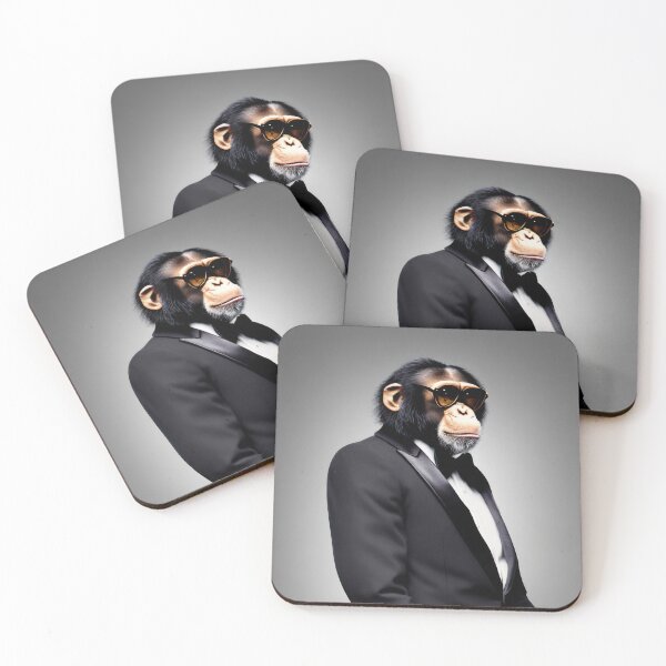 Item preview, Professional monkeys, chimps and primates in suits or clothes 18 designed and sold by hendrikspix.