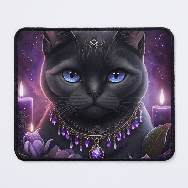 Item preview, Witchy Black British Shorthair Cat designed and sold by Nocturne  Paws.