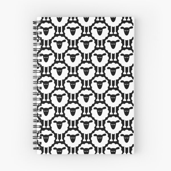 Item preview, 2693 D - funny sheep pattern, black and white designed and sold by RouCouCou.