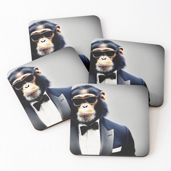 Item preview, Professional monkeys, chimps and primates in suits or clothes 19 designed and sold by hendrikspix.