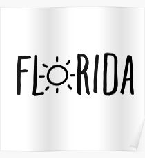 Florida Sun Sticker & T-Shirt - Gift For Florida Poster